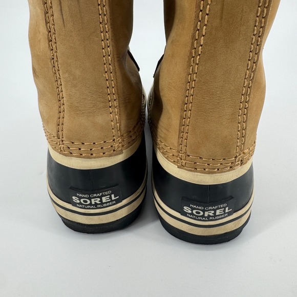 Sorel Waterproof Snow Boots Tan Brown Faux Fur Lined Women US 8.5 - Picture 6 of 16